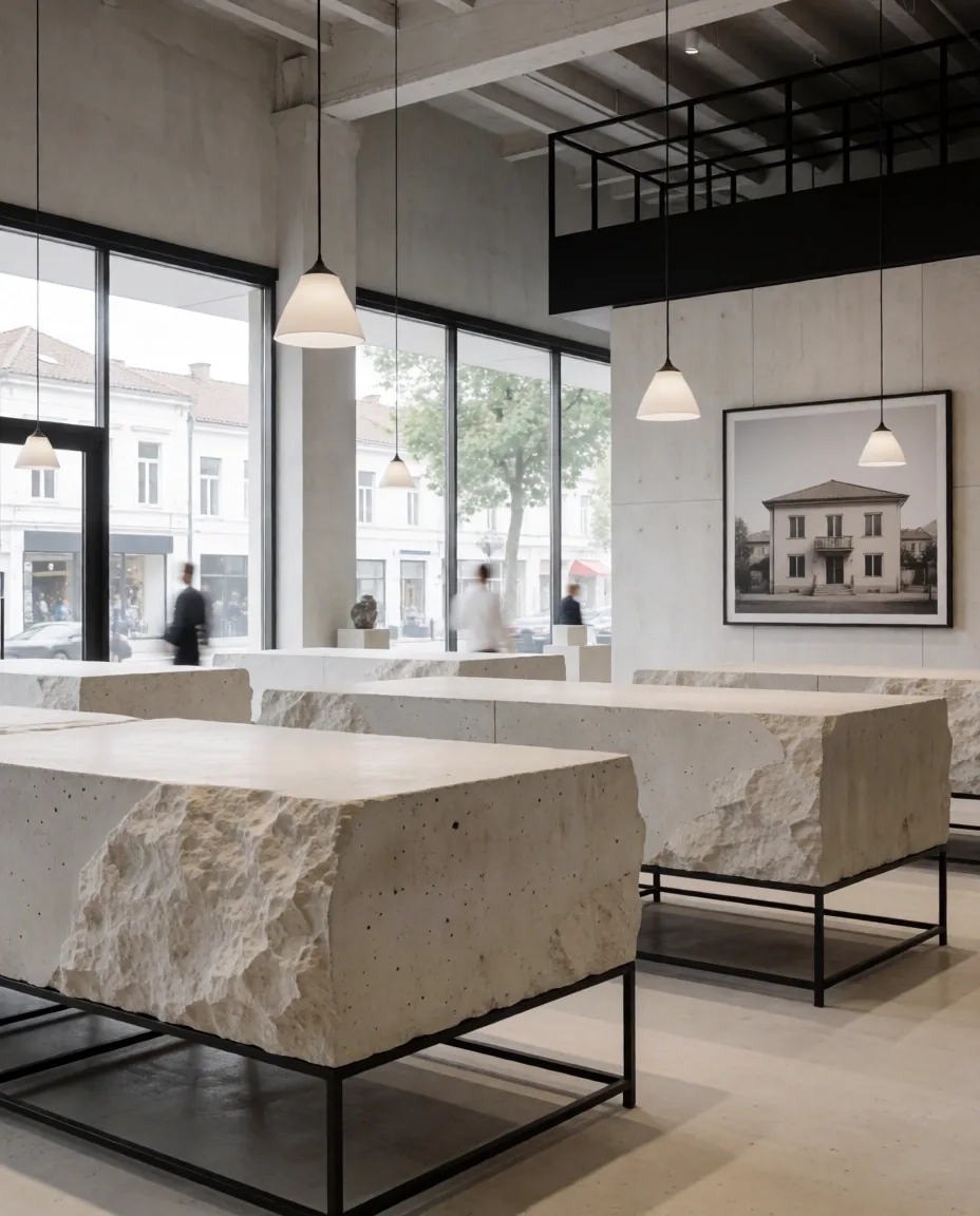 Architectural overview of a Danish commercial space