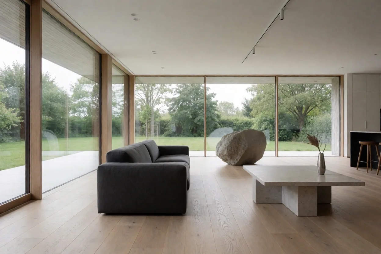 Minimalist residential architecture in Holte