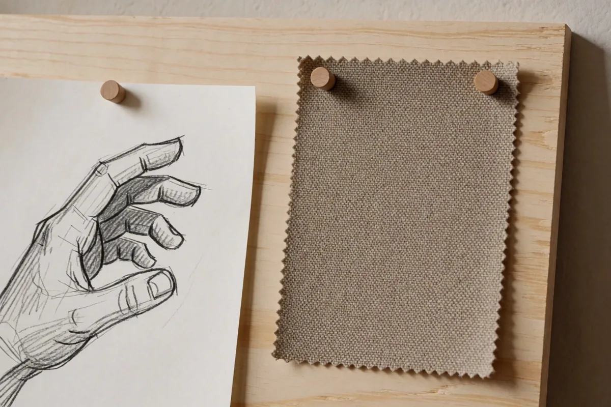Material studies and drafting