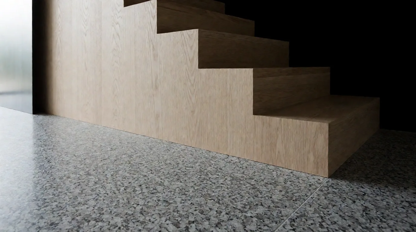 Spatial transition and material contrast