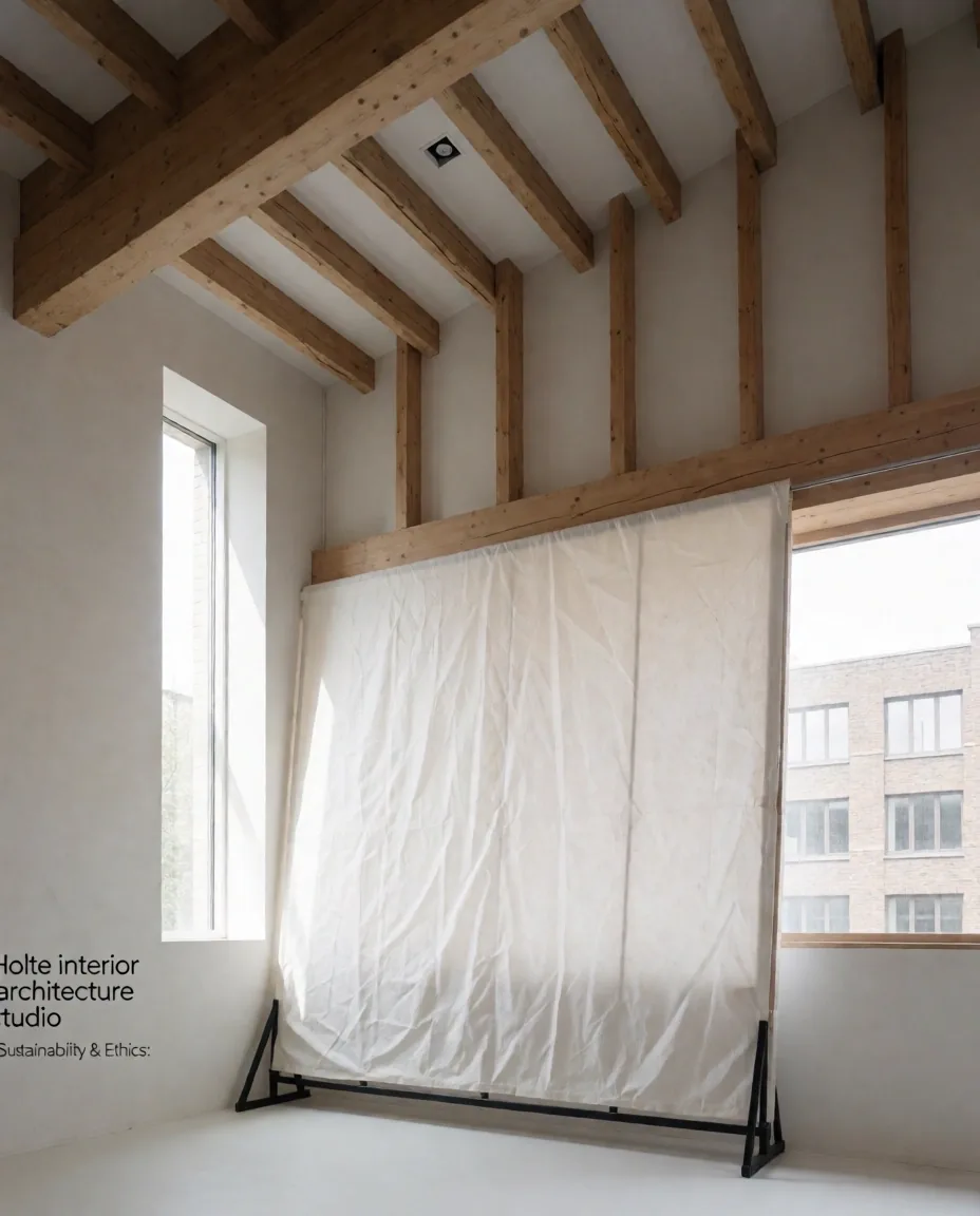 Sustainable material study in a Danish architectural studio